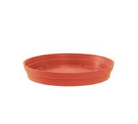 EDA - Soucoupe ronde TOSCANE Ø 34,5 cm pour pot Ø 48 cm - Orange terre battue