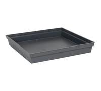 Soucoupe 40x40cm Toscane Gris Anthracite - EDA Plastiques