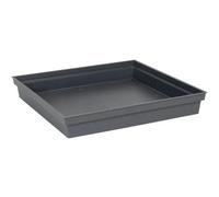 Soucoupe 40x40cm Toscane Gris Anthracite - EDA Plastiques