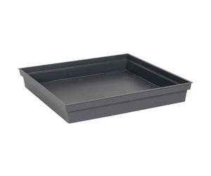 Soucoupe 40x40cm Toscane Gris Anthracite - EDA Plastiques