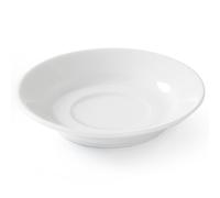 Soucoupe à café et thé OPTIMA, porcelaine blanche, diamètre 115 mm, lot de 12 -