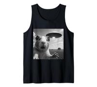 Soucoupe Alien Cochon d'Inde Selfie Shock Gros Plan Sky Panic Débardeur