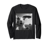 Soucoupe Alien Cochon d'Inde Selfie Shock Gros Plan Sky Panic Manche Longue