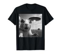 Soucoupe Alien Cochon d'Inde Selfie Shock Gros Plan Sky Panic T-Shirt