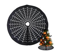 Soucoupe arbre horreur | serviette 60 cm toile d'araignée festive - tapis style cauchemar pour fête maison sorcière décoration intérieure automne jardin Noël Halloween