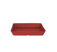 Soucoupe Capri CARRÉ Rouge FONCÉ - 325x325x45mm, Large
