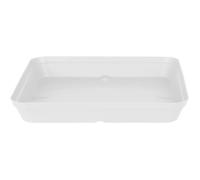 SOUCOUPE CAPRI CARRÉE 35CM BLANC