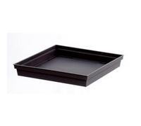 Soucoupe carré Toscane Eda 32,6x32,6x4,9cm Gris Anthracite G