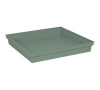 Soucoupe Carrée 40x40x5,9 Cm - Pot Toscane 13648 - Vert Laurier Eda Plastiques Vert