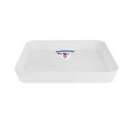 Soucoupe Carrée Pour Pot De Fleur - Elho - Loft Urban - 22 Cm - Blanc Multicolore