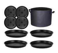 Soucoupe D'arrosage par Fond - Soucoupes D'irrigation pour Pots en Tissu,Plateaux de Culture pour Intérieur Extérieur Balcon Serre et Germination