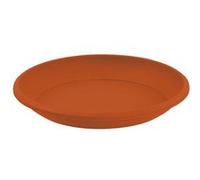 Soucoupe Eda Osaka orange terre battue Ø 55 cm pour pot Ø 70 cm