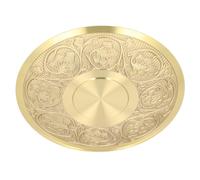 Soucoupe en Métal élégante Fleur Découpant la Durée de Vie Matérielle de la Meilleure qualité de Plat en Laiton Longue