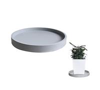Soucoupe en plastique gris clair pour pots de fleurs de 40 cm, avec bac de récup. Soucoupes résistantes, parfaites pour les plantes en pot de 20, 30, 50 et 60 cm. Autres tailles disponibles.