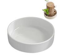 Soucoupe en pot de décorative | Plateau de décoration en bois brésilien, plat de table en bois rustique, assiette de capture d'eau, élégant bol d'organisateur, pièce d'accent minimaliste pour