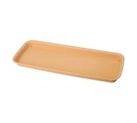 Soucoupe en résine pour jardinage intérieur, avec base épaisse pour résister au vent et au soleil, empêche le sol et l'eau de se déverser sur les sols (marron, XL)