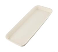 Soucoupe en résine pour jardinage intérieur, avec base épaisse pour résister au vent et au soleil, empêche le sol et l'eau de se déverser sur les sols (beige, M)