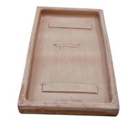 Soucoupe en Terre Cuite, Assiette, Assiette de Plante, rectangulaire, résistante au Gel, en Italie (40cm)