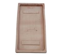 Soucoupe en Terre Cuite, Assiette, Assiette de Plante, rectangulaire, résistante au Gel, en Italie (50cm)