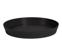 Soucoupe ronde toscane - Ø22.5cm - Anthracite - EDA Plastiques