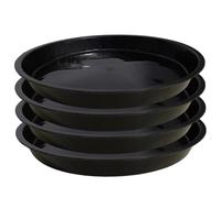 Soucoupe Pot Fleur Soucoupe ronde en plastique for plantes, 4 pièces
