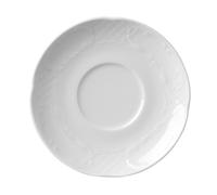 HENDI Soucoupe avec bords renforcés, ø158 mm, pour bol à soupe et tasse à cappuccino, porcelaine blanche