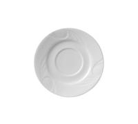 HENDI Soucoupe, pour HENDI Bol à soupe 798805, bords renforcés, émaillage de qualité, haute résistance aux chocs et à l'usure, convient à micro-ondes et lave-vaisselle, ø180mm, porcelaine blanche