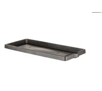 Soucoupe Pour Jardinière "legno" - Gris Anthracite - 56 X 24 Cm