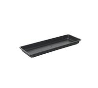 Soucoupe pour jardinière plastique vert terre anthracite-marron/blanc - 40 60 80 100, anthracite, 60 cm