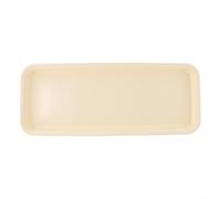 Soucoupe pour plantes en résine souple, imperméable et résistante, pour drainage des plantes d'intérieur et protection du sol (beige, L)