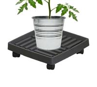Soucoupe pour pot de fleurs avec roulettes | Porte-caddy pour chariot en | Base à roulettes pour jardinière, cour, balcon, patio, porche, terrasse, intérieur et extérieur