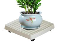 Soucoupe pour pot de fleurs avec roulettes | Porte-caddy pour chariot en | Base à roulettes pour jardinière, cour, balcon, patio, porche, terrasse, intérieur et extérieur