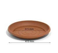 Terra Soucoupe pour Pot de Fleurs Terra, Terre Cuite, 41 cm