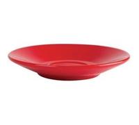 Olympia Lot de 12 soucoupes en porcelaine Rouge
