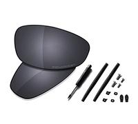 Soucoupe Premium Lentilles de rechange et kits en caoutchouc pour lunettes de soleil Oakley Juliet, (High Definition - Shield Black Polarized), Taille unique