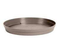 EDA Soucoupe ronde Toscane - Ø 34,5 x H 4,10 cm pour pot Ø 48 cm - Taupe