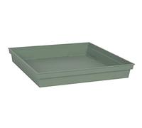Soucoupe Toscane carrée 32 cm - Vert laurier - Eda