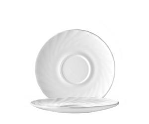 Soucoupe TRIANON, 155 mm, blanc
