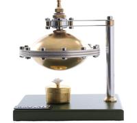 Soucoupe volante à vapeur à monter soi-même - Physique entièrement métallique - 12 x 9 x 13 cm - Bricolage en métal - Convient pour la maison - Dimensions : 12 x 9 x 13 cm