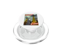 Soucoupe Volante en Forme Chat UFO Invasion Science Fiction PopSockets PopGrip pour MagSafe
