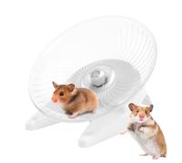 Soucoupe Volante Hamster | Roue de Soucoupe Transparente pour Hamsters Stables, à la Mode | d'intérieur pour Hamsters, Ours doré, gerbilles à Grosse Queue, Lapin au Miel, Hamster Nain Sollee