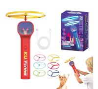 Soucoupe volante pour chat, jouet interactif à rapporter pour lancer un disque, pour l'entraînement des animaux domestiques, pour l'entraînement de la stimulation mentale, le développement du