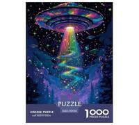 Soucoupe Volante Puzzle 1000 Pièces Adultes intéressant Puzzles 1000 Pièce Peinture Art Cadeau 70x50cm/1000pcs