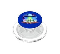 Soucoupe Volante rétro OVNI Enlèvement Extraterrestre Sci FI Rassemblement PopSockets PopGrip pour MagSafe
