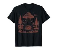 Soucoupe volante rétro UFO Aliens Isopodes Dark Cottagecore T-Shirt