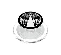 Soucoupe Volante Retro Vintage Scifi Invasion des Aliens PopSockets PopGrip pour MagSafe