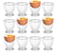 Soucoupes à Oeufs - Set de 12 - 5 x 5 cm - Verre Transparent
