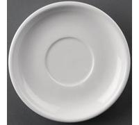 Olympia Soucoupes Athena 145 mm – porcelaine blanche, lot de 24, compatibles CC201/CC200/GG870/CC202