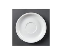 Soucoupes pour tasses à cappuccino blanches 160mm