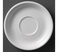 Soucoupes pour tasses à cappuccino blanches 180mm olympia G